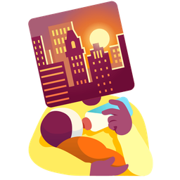 Baby bottle and Sunset