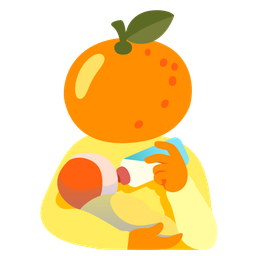 Baby bottle and Tangerine