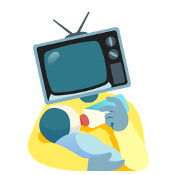 Baby bottle and Television