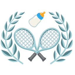 Baby bottle and Tennis