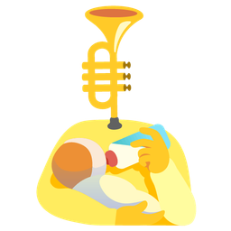 Baby bottle and Trumpet