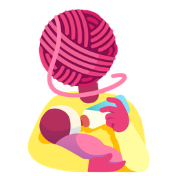 Baby bottle and Yarn
