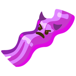 bacon and angry face with horns