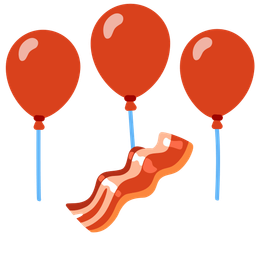 bacon and balloon