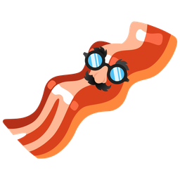 bacon and disguised face