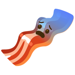 bacon and fearful face