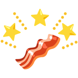 bacon and glowing star