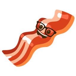 bacon and nerd face