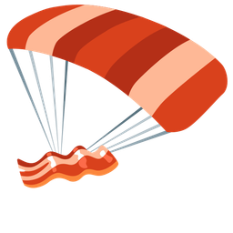 bacon and parachute