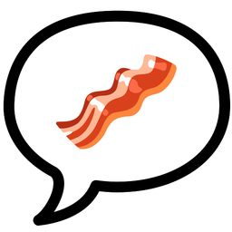 bacon and speech balloon