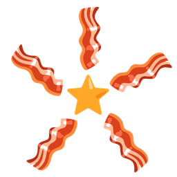 bacon and star