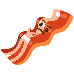 bacon and thinking face