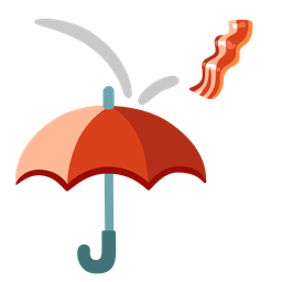 bacon and umbrella