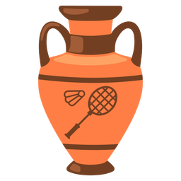 badminton and amphora