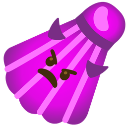 badminton and angry face with horns