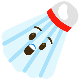 badminton and astonished face