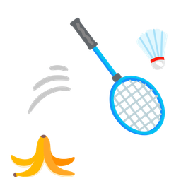 badminton and banana