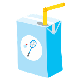 badminton and beverage box