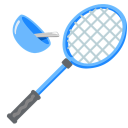 badminton and bowl with spoon