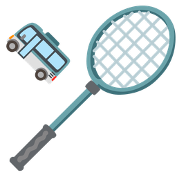 badminton and bus