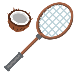 badminton and coconut