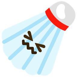 badminton and confounded face