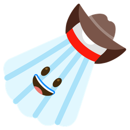 badminton and cowboy hat face