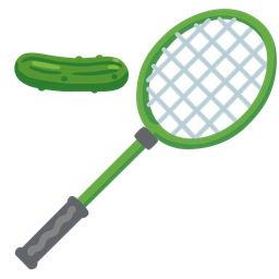 badminton and cucumber