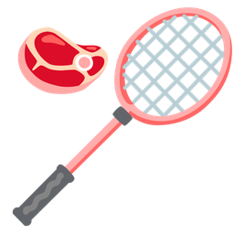 badminton and cut of meat
