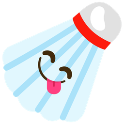 Badminton and Face savoring food