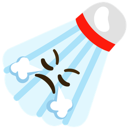 badminton and face with steam from nose