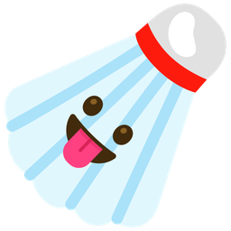 Badminton and Face with tongue