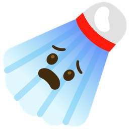 badminton and fearful face