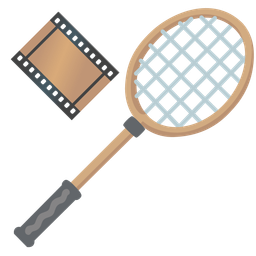 badminton and film frames