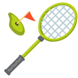 badminton and flag in hole