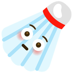 badminton and flushed face