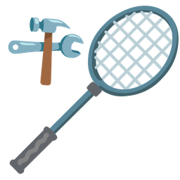 badminton and hammer and wrench