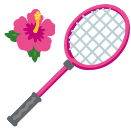 badminton and hibiscus