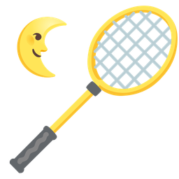 badminton and last quarter moon face
