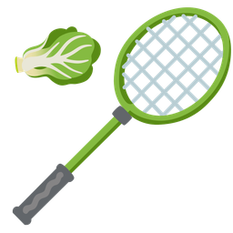 badminton and leafy green