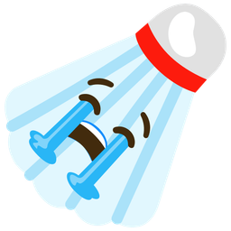 badminton and loudly crying face