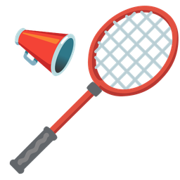 badminton and megaphone