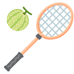 badminton and melon