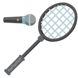 badminton and microphone