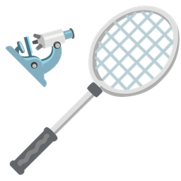 badminton and microscope