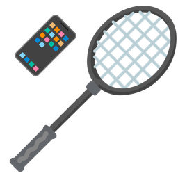 badminton and mobile phone