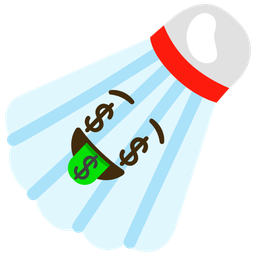 Badminton and Money-mouth face