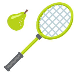 badminton and pear