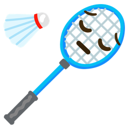 badminton and pensive face