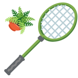 badminton and potted plant